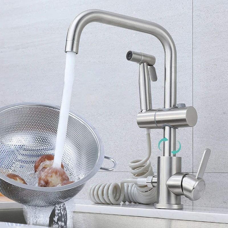 Basin Mixer Tap - Zestaw kranu kuchennego ze stali nierdzewnej,