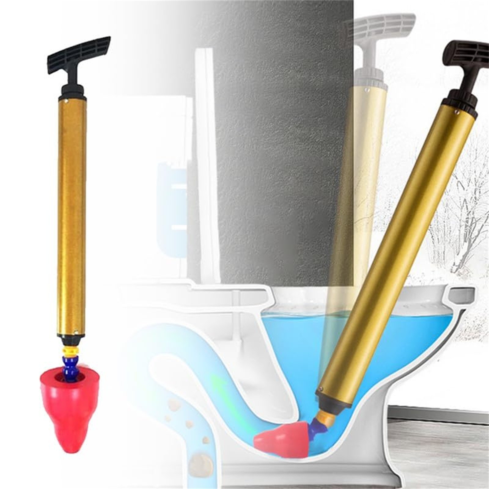 Plunger Toilet - Odblokuj toaletę wysokociśnieniową One Shot urządzenie