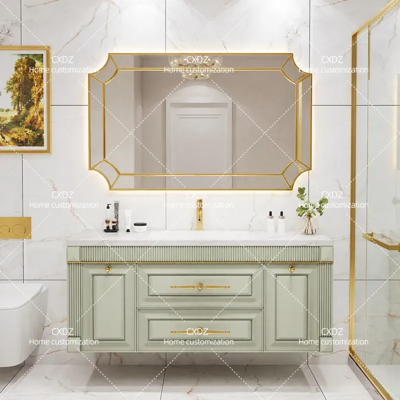 Home Bathroom Vanity Combo - Szafka łazienkowa z lustrzanym blatem z