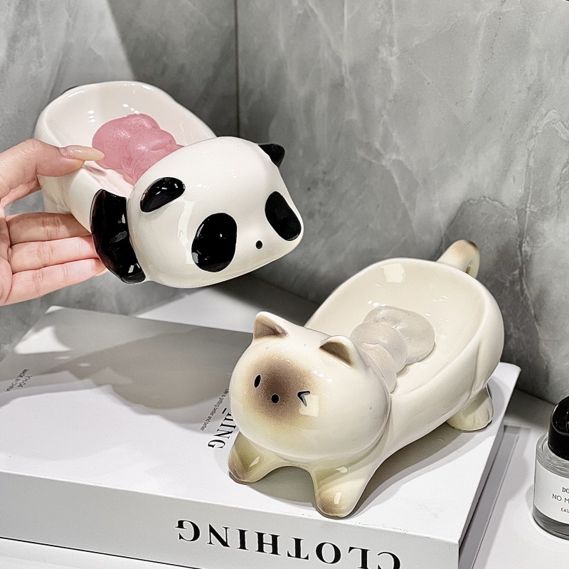 Home Essentials Bathroom Storage - Nowa, wysokiej klasy ceramiczna mydelniczka z