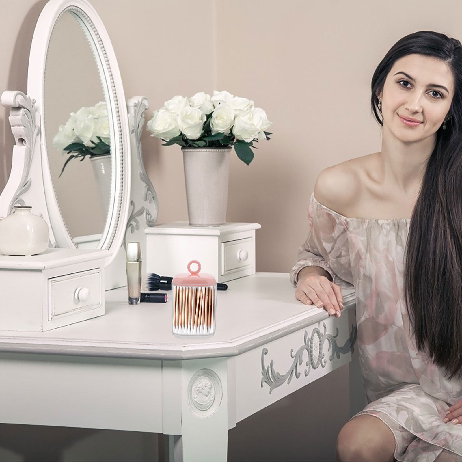 Pudełko do przechowywania waci – Home Essentials Bathroom Storage recenzja i cena