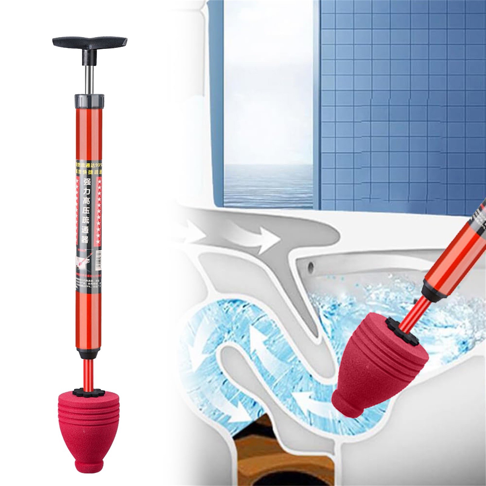 Odblokuj toaletę wysokociśnien – Plunger Toilet recenzja i cena