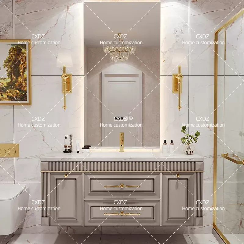 Szafka łazienkowa z lustrzanym – Home Bathroom Vanity Combo recenzja i cena